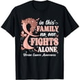 thumbnail image 1 of In This Family No One Fight Alone Uterine Cancer Awareness T-Shirt, 1 of 2