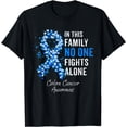 thumbnail image 1 of In This Family No Fights Alone Colon Cancer Awareness T-Shirt, 1 of 4