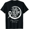 thumbnail image 1 of In This Family No One Fights Alone Lung Cancer Gift Tee T-Shirt, 1 of 4