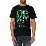 In This Family No One Fights Alone Lymphoma Awareness T-Shirt