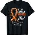 thumbnail image 1 of In This Family No One Fights Alone Shirt Kidney Cancer T-Shirt, 1 of 4