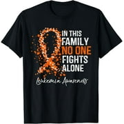 In This Family No One Fights Alone Shirt Leukemia Awareness T-Shirt