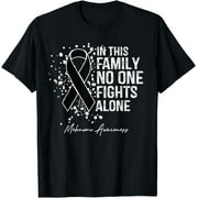 In This Family No One Fights Alone Shirt Melanoma Awareness
