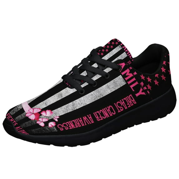 In This Family No One Fights Alone Shoes Sneakers for Women Men Black Size 11.5