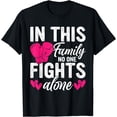 thumbnail image 1 of In This Family Nobody Fights Alone Breast Cancer Awareness T-Shirt, 1 of 4