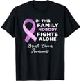 thumbnail image 1 of In This Family Nobody Fights Alone Breast Cancer Awareness T-Shirt, 1 of 4