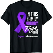 In This Family Nobody Fights Alone Lupus Awareness T-Shirt