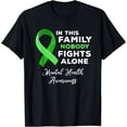 thumbnail image 1 of In This Family Nobody Fights Alone Mental Health Awareness T-Shirt, 1 of 4