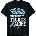 thumbnail image 1 of In This Family Nobody Fights Alone Prostate Cancer Awareness T-Shirt, 1 of 4