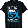 thumbnail image 1 of In This Family Nobody Fights Alone Prostate Cancer Awareness T-Shirt, 1 of 4