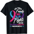 thumbnail image 1 of In This Family Nobody Fights Alone Support Thyroid Cancer T-Shirt, 1 of 4