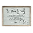 thumbnail image 1 of In This Family We Do Second Chances Rustic Wood Sign 12x18 (Frame Included), 1 of 2