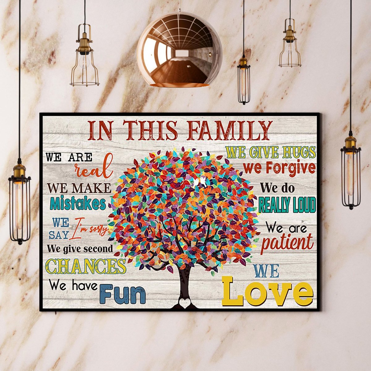 In This Family We Fun We Patient We Love Paper Poster No Frame Matte ...