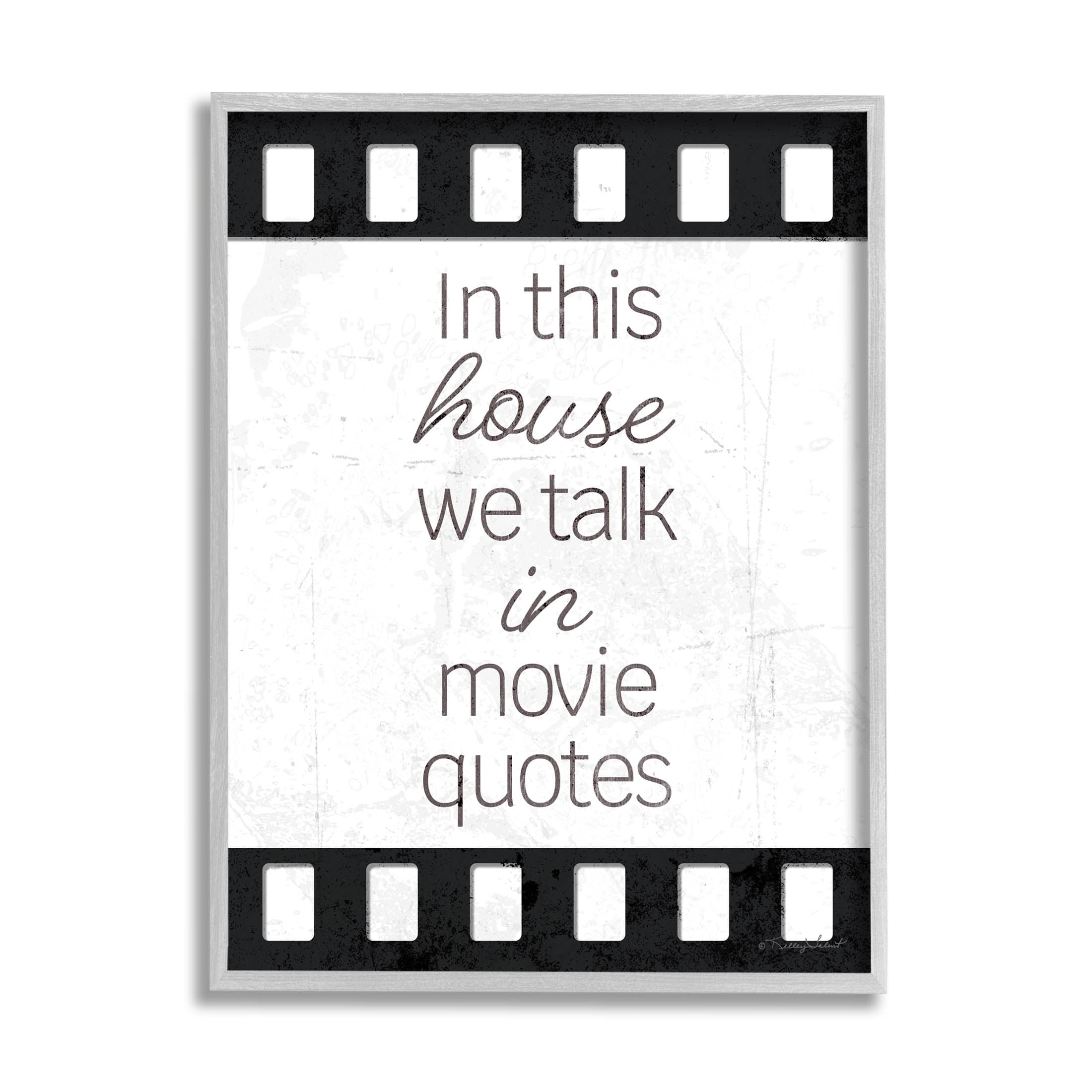 Gray Framed Motivational Movie Quote Canvas Print