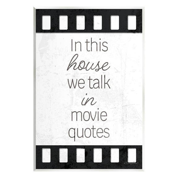 In This House Movie Quotes Phrase Typography Graphic Art Unframed Art Print Wall Art