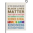 thumbnail image 1 of In This House We Believe Black Lives Matter Garden Double Sided Flag Home Yard Lawn Patio Outdoor Banner Decoration, 1 of 5