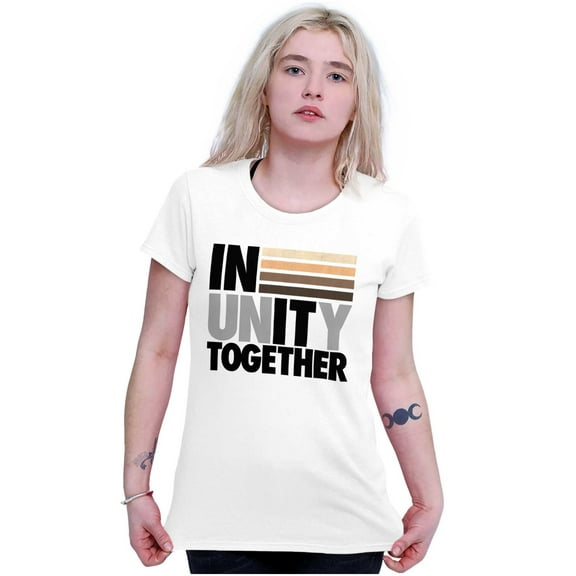 In Unity Together Social Justice Womens Slim Fit Graphic Tee Brisco Brands X