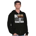 thumbnail image 1 of In Unity Together Social Justice Zip Up Hoodie Men's Women's Brisco Brands S, 1 of 6