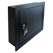 In-Wall Safe with Key Lock   Heavy-Duty Steel Lockable Hidden Wall Compartment for Secure Storage, Wall Safe Box for Jewelry, Cash, and Documents   15.75-Inch Exterior Width, Durable Design
