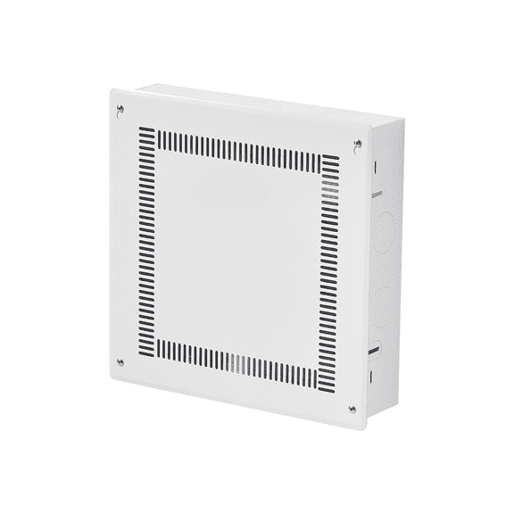 In-Wall TV Media Box 14 Inch, Structured Media Enclosure Recessed, Cable Management Box for Home Theater, Cold-Rolled Steel AV Component Organizer