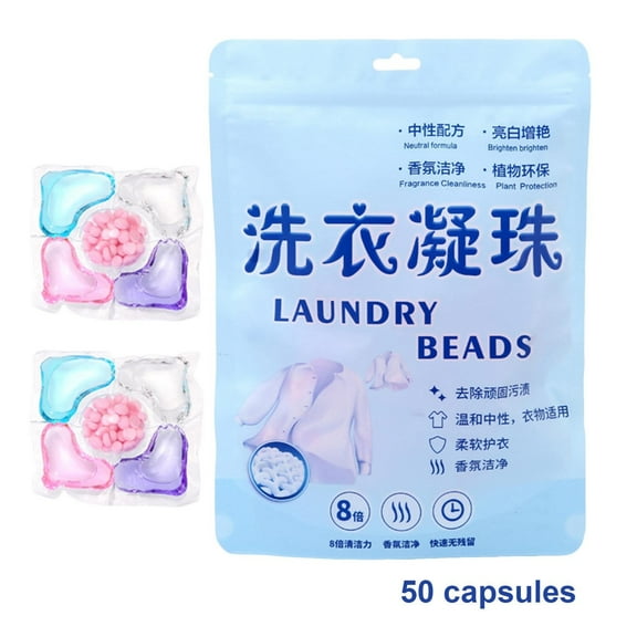 In-Wash Scent Booster Laundry Beads, Ultra-Concentrate Stain Lifter, Fresh Scent, 30 Count