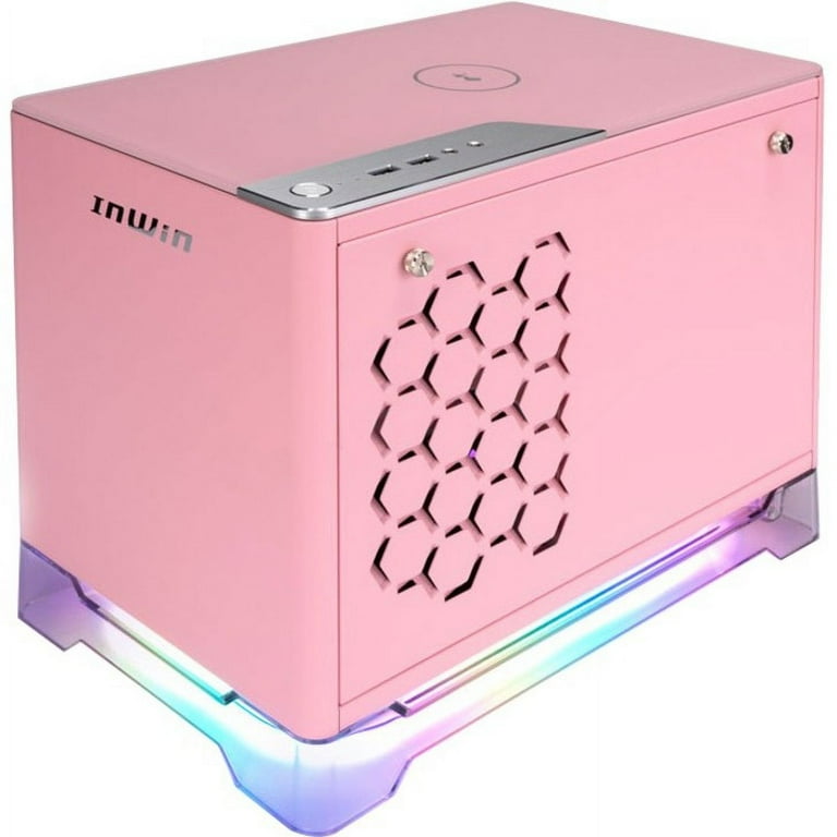 In-Win A1 PLUS PINK Mini-ITX Tower with Integrated ARGB Lighting