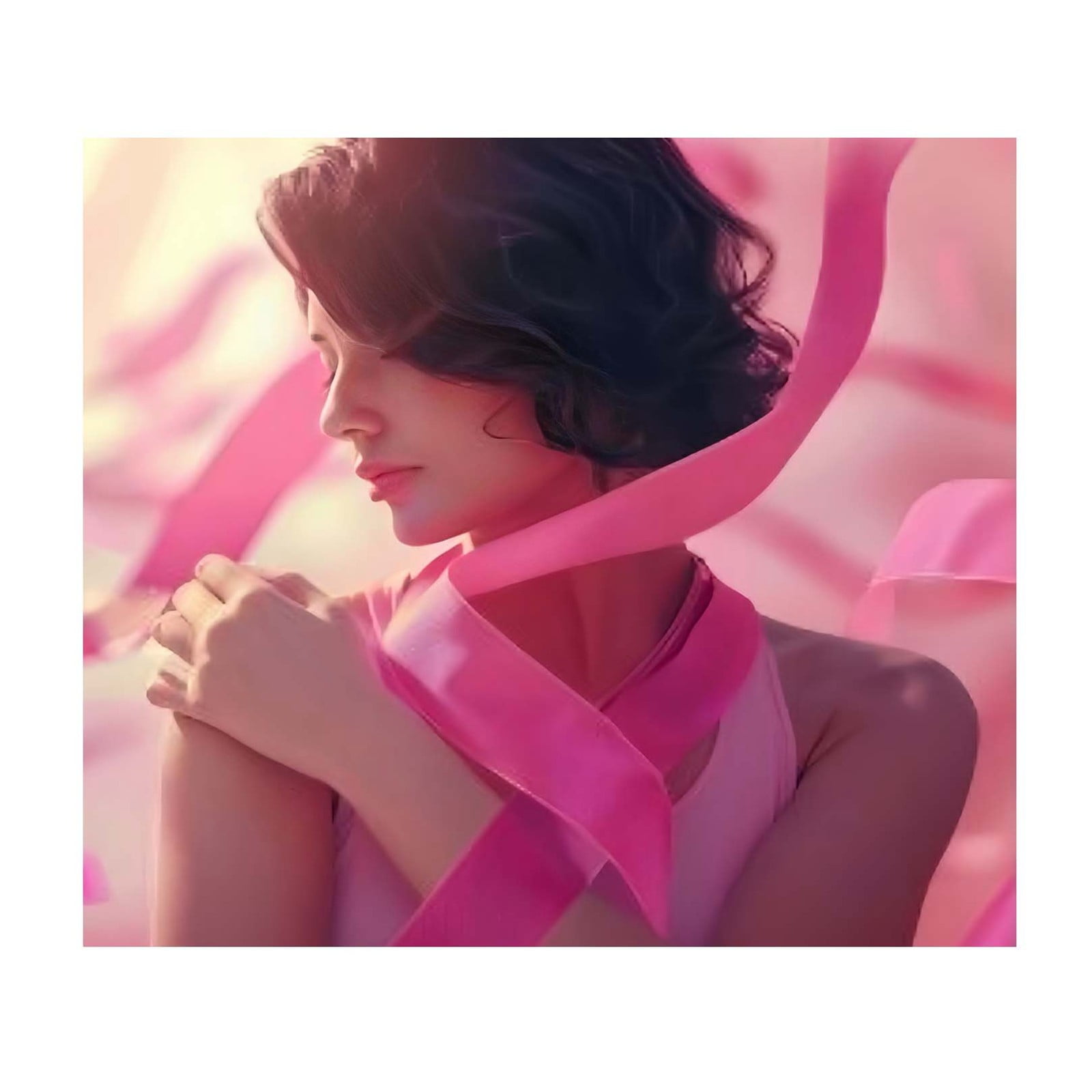 In With Our Cancer Awareness Print Blanket A Of Strength Foldable