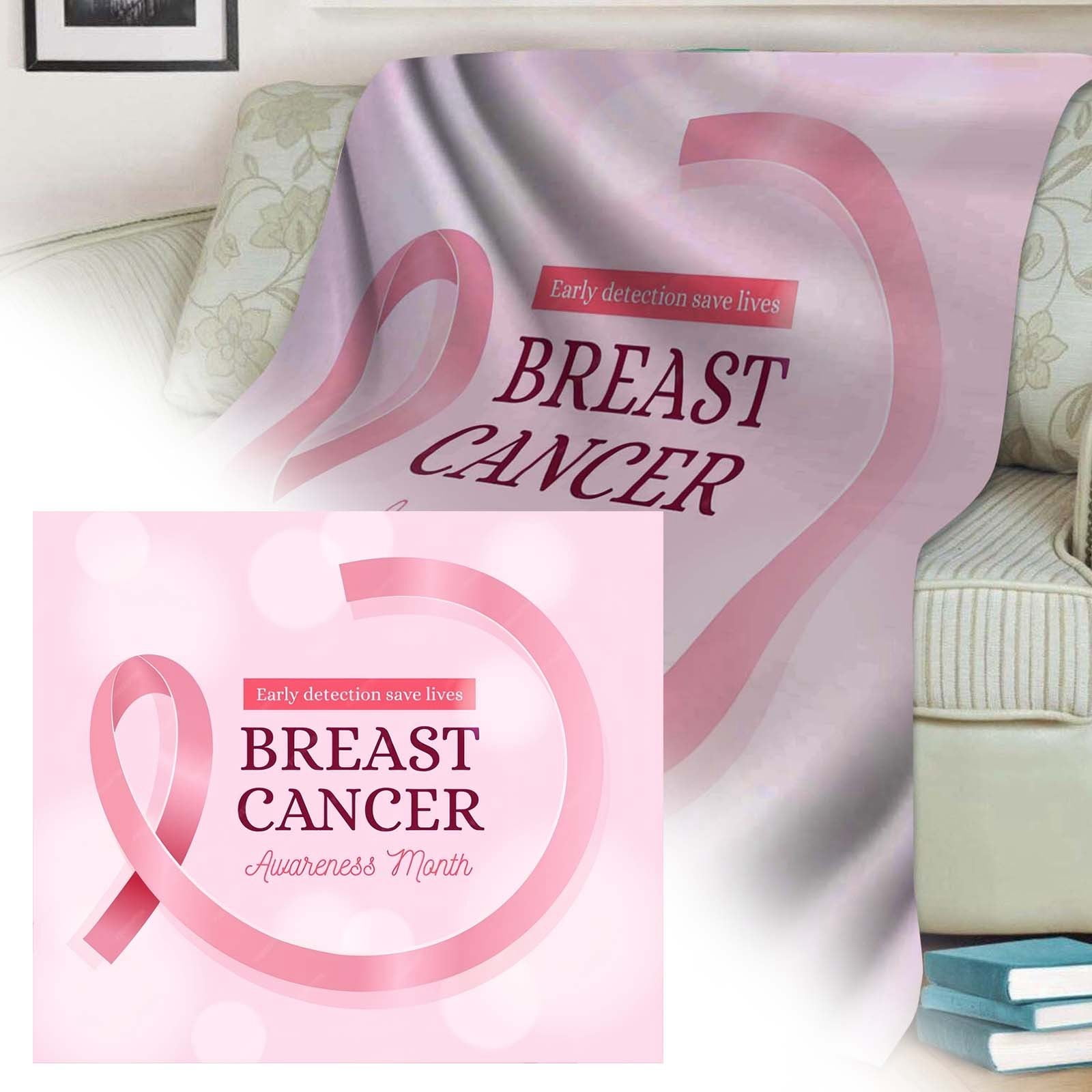In With Our Cancer Awareness Print Blanket A Of Strength Heater
