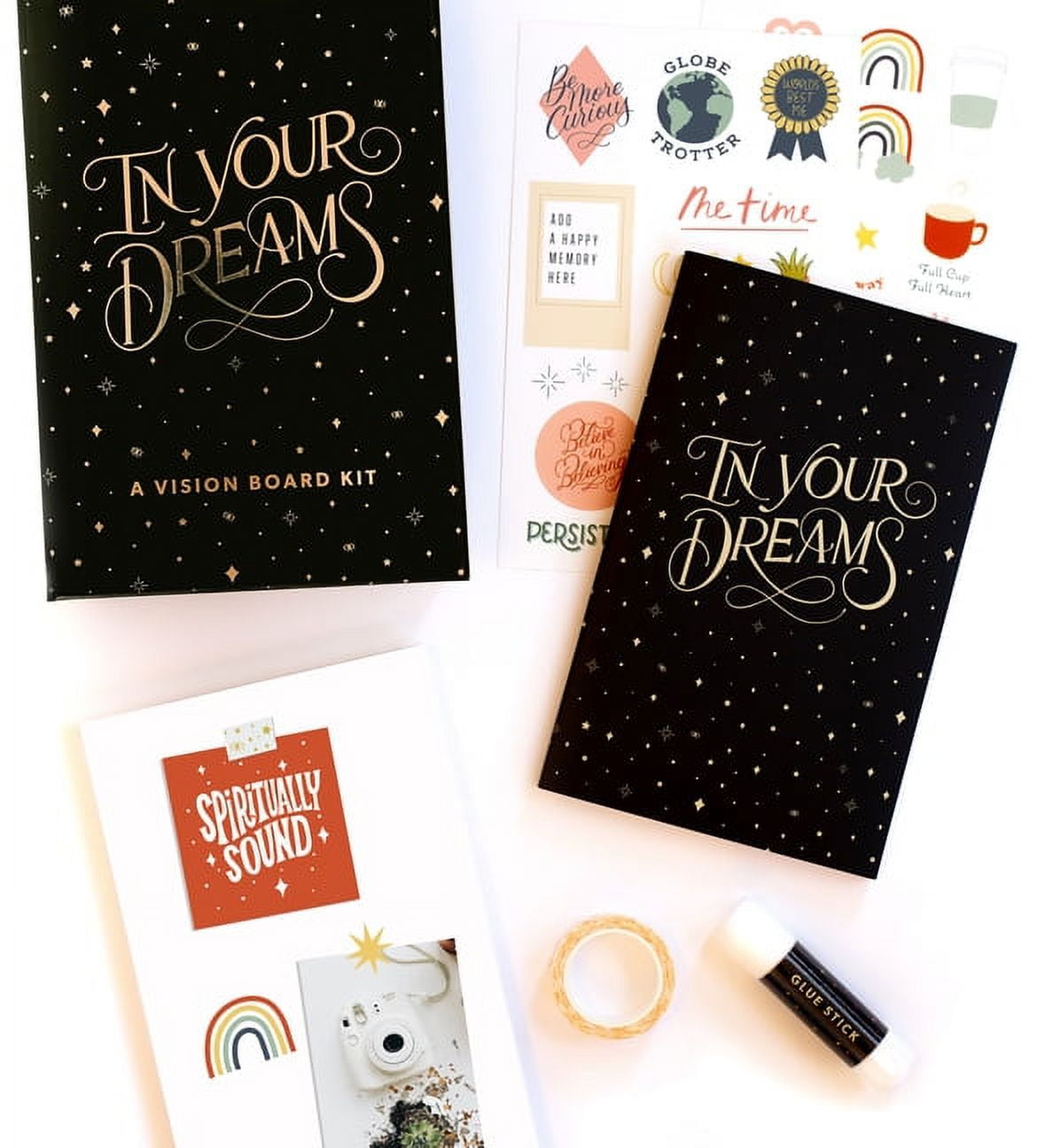 Vision Board Book All in One Clip Art Kit for Your Mood Board With