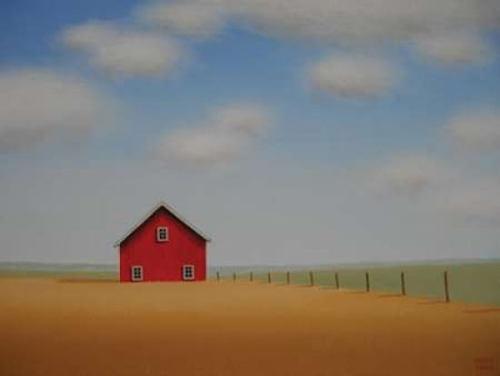In a Golden Field Canvas Art - Sharon France (18 x 24)