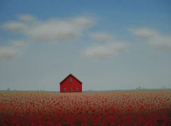 In a Poppy Field Canvas Art - Sharon France (18 x 24)
