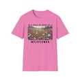 thumbnail image 1 of In a field of roses be a wildflower!-Unisex Softstyle T-Shirt, 1 of 4