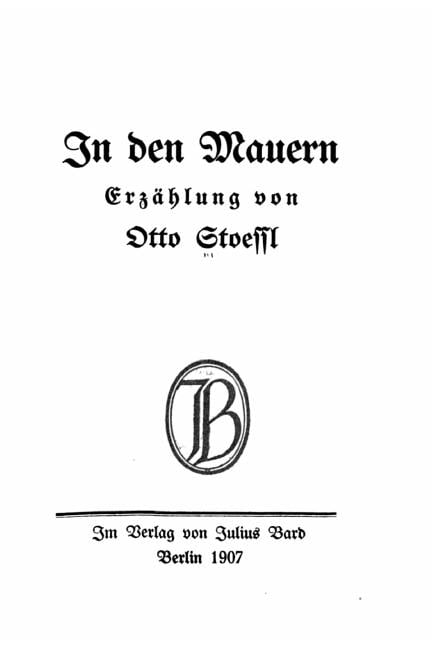 In den Mauern, Erzählung, (Paperback)
