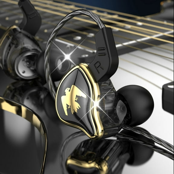 In-ear Sports Headphones under $5! Yrmaups In-Ear Sports Headphones with Microphone, HIFI Sound Wired Earbuds, Secure Fit Ear Hooks for Running Workout, Sweatproof, Untangled Cable, Remote Control