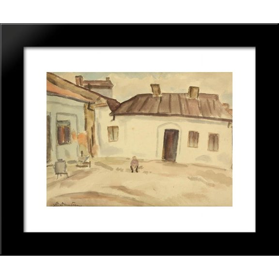 In front of the House 20x24 Framed Art Print by Stefan Dimitrescu