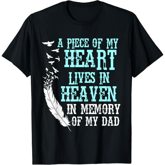 In memory of my dad tshirt guardian angel daddy shirts100% cotton