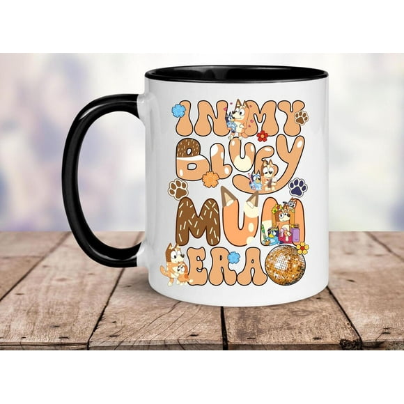 In my Blue Mom Era Mothers Day Gift From Child Mug From Kids Blue Mum coffee Mug Gift Ideas For Mom, 11oz