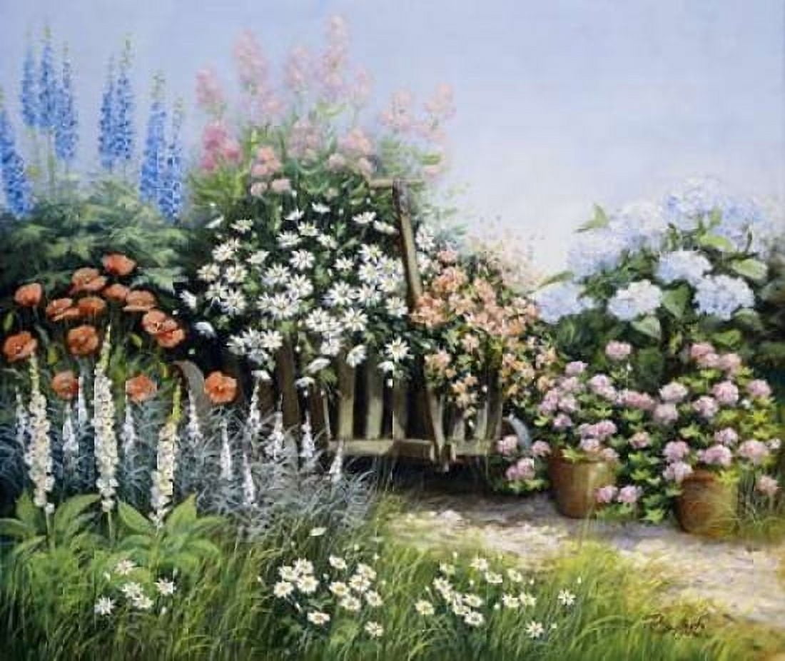 In my garden Canvas Art - Peter Motz (24 x 24)