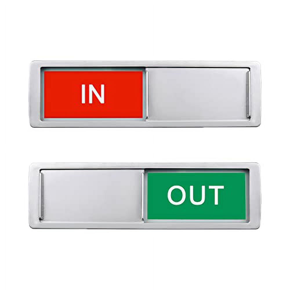 In or Out Sign,In Out Door Signs for Office Door,Slider Door Indicator