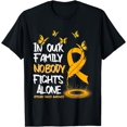 thumbnail image 1 of In our Family Nobody Fights Alone Appendix Cancer Awareness T-Shirt, 1 of 4