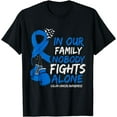 thumbnail image 1 of In our family Nobody Fights Alone Colon Cancer Awareness T-Shirt, 1 of 4