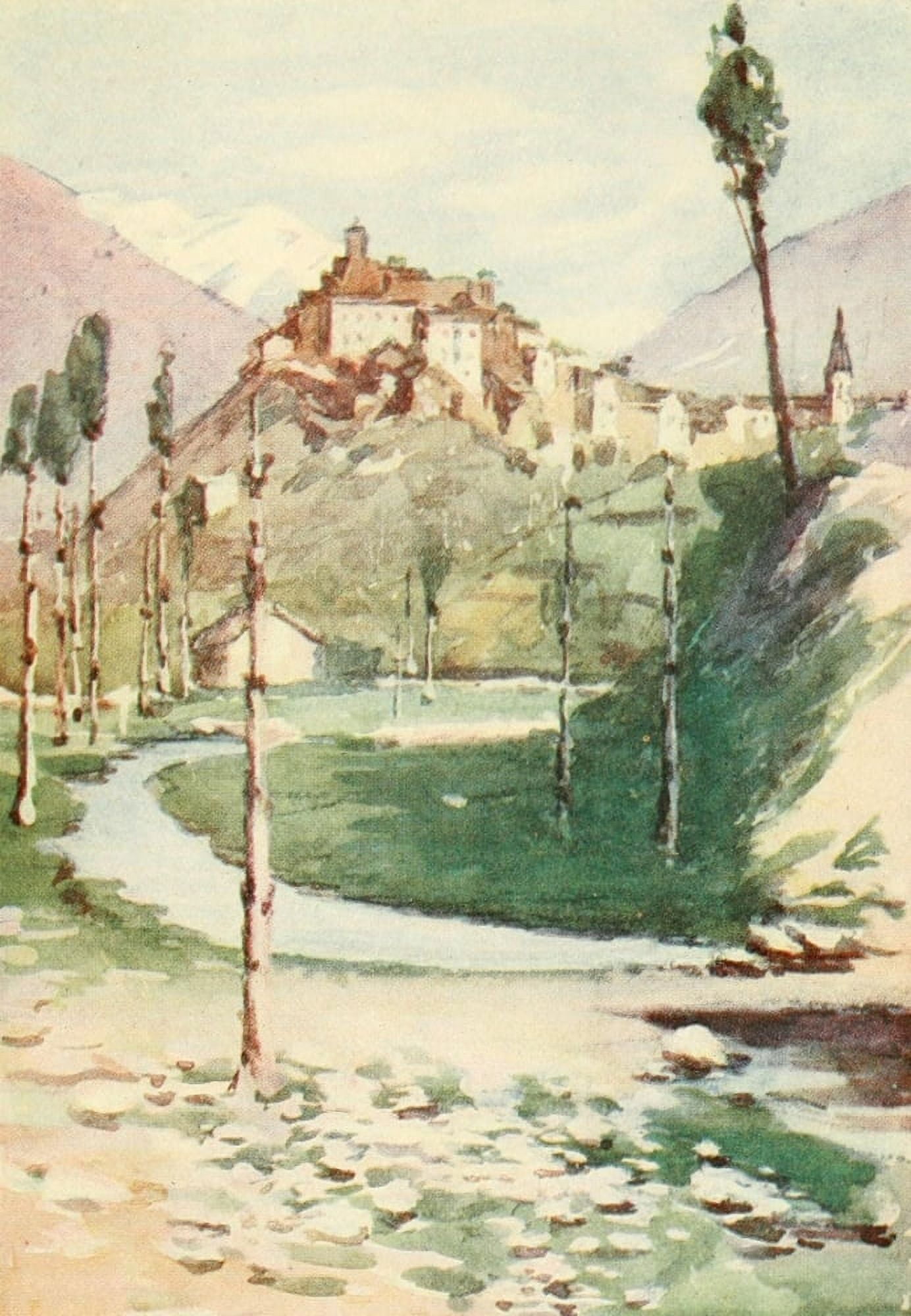 In the Abruzzi 1908 Scanno Canvas Art - Amy Atkinson (18 x 24)