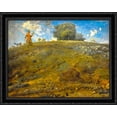 thumbnail image 1 of In the Auvergne 34x28 Large Black Ornate Wood Framed Canvas Art by Jean Francois Millet, 1 of 2