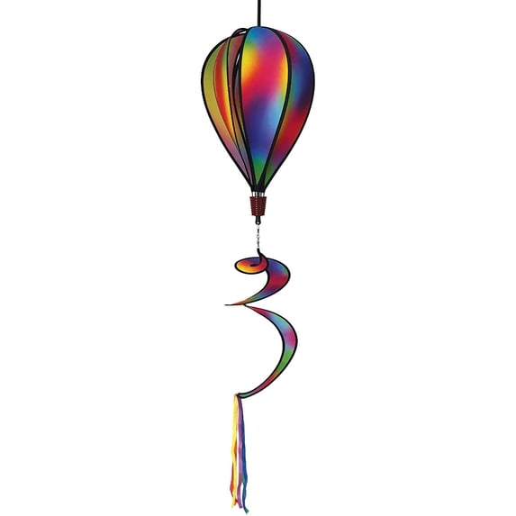 In the Breeze 0977 — Jewel Hot Air Balloon Spinner - Colorful Outdoor Hanging Wind Spinner and Yard and Garden Decoration