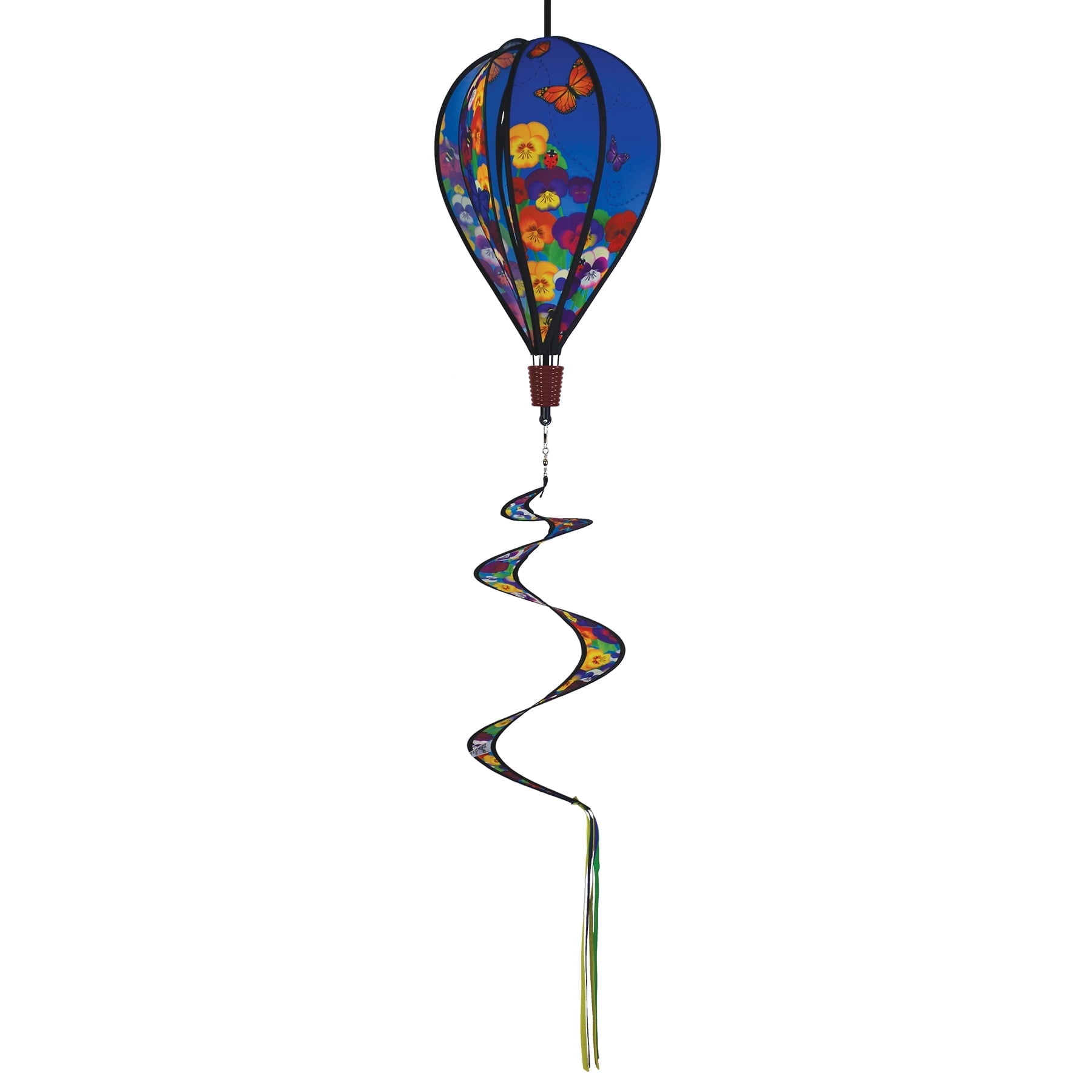 In the Breeze 0988 — Spring Pansies Hot Air Balloon — 6 Panel Spinning ...