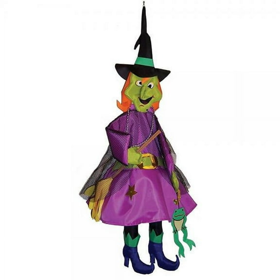 In the Breeze 1141 — Witch Wind Friend 3D Windsock — Fun Halloween Outdoor Decoration