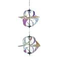 thumbnail image 1 of In the Breeze 2480— Iridescent Double Vortex Spinner — Mesmerizing and Colorful Hanging Wind Spinner, 1 of 5