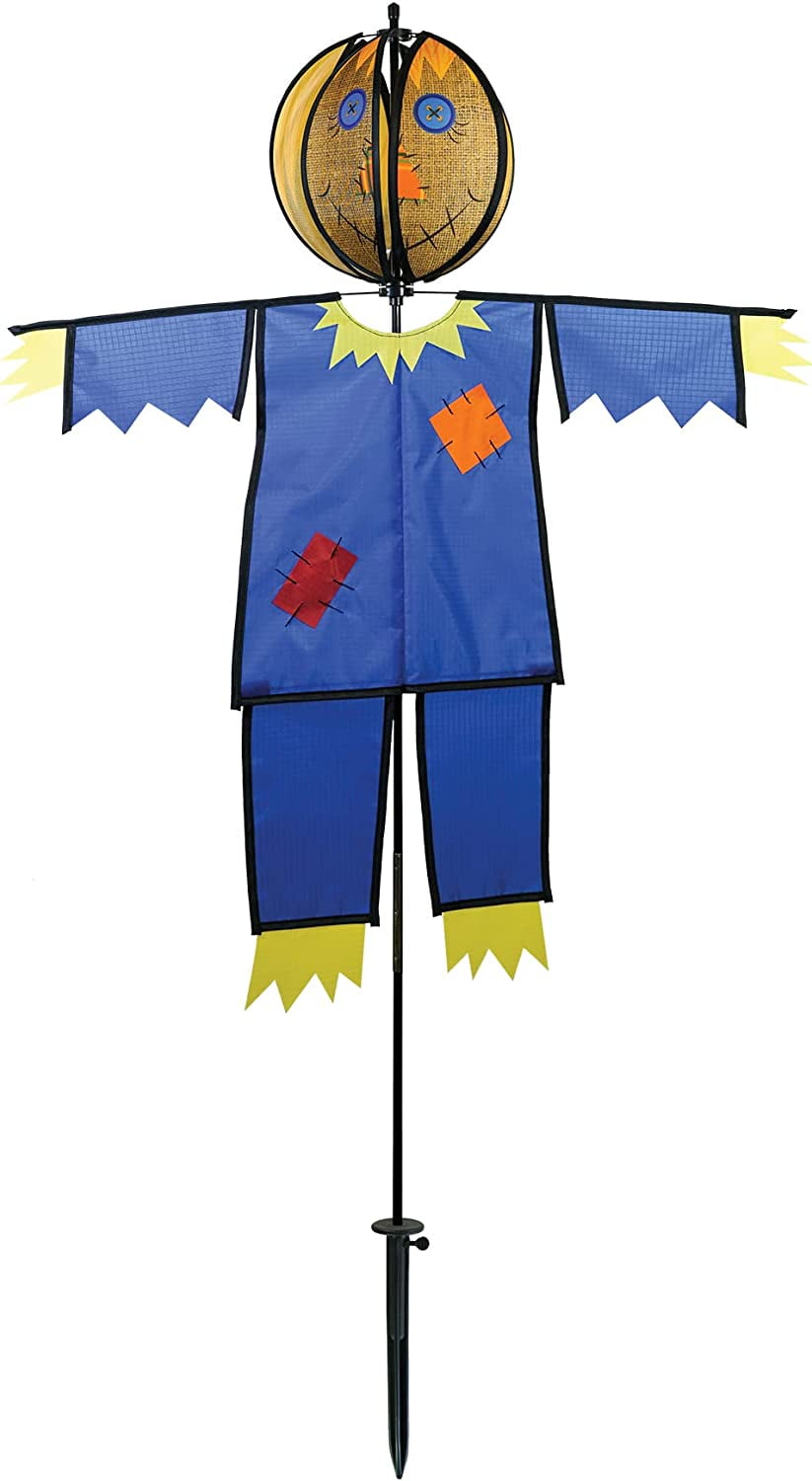 Colorful Scarecrow Ground Ball Spinner with Ripstop Fabric