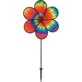 thumbnail image 1 of In the Breeze 2630 — 19-inch Tie Dye Daze Flower Spinner — Mesmerizing, Colorful Wind Spinner for Yards and Gardens, 1 of 5