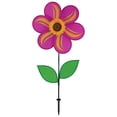 thumbnail image 1 of In the Breeze 2694 - 19 Inch Pink Sunflower Wind Spinner with Leaves - Colorful Flower for your Yard and Garden, 1 of 5